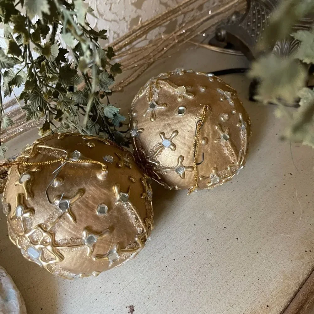 A PAIR of Faberge Style Ornaments!